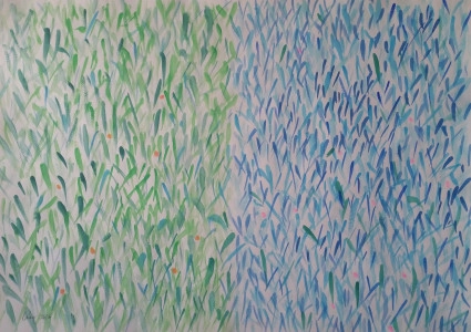 Kert hajnalban és koraeste