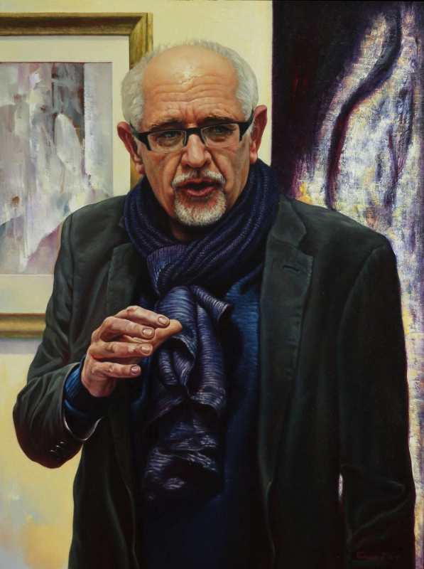 Prof. dr. Jánosi Zoltán költő, József Attila díjas irodalomtörténész, a Nyíregyházi Egyetem korábbi rektorának portréja