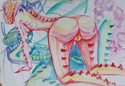 Bogárszerelem - Akvarellsorozat 4.