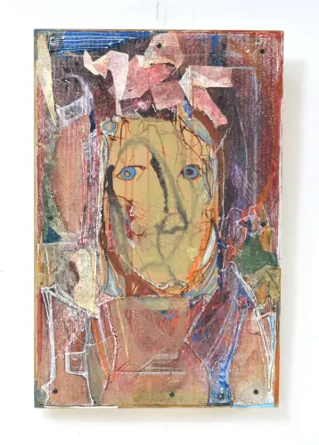 Masnis lány, 65 x 41 cm, vegyes technika, 2017.,